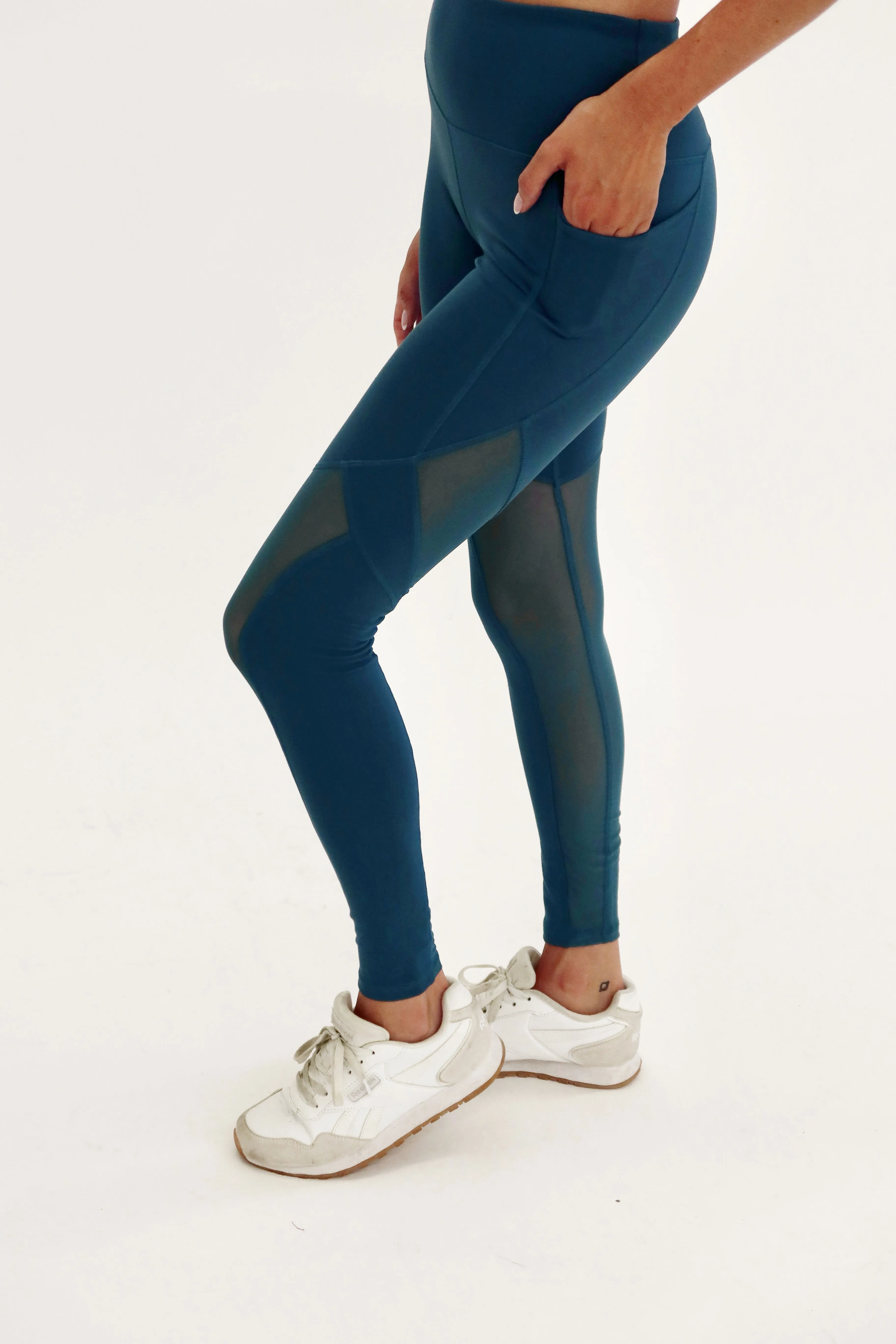 High-Rise Mesh Legging with Pockets by Seaav