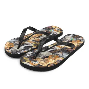 I Love Dogs - Unisex Flip-Flops