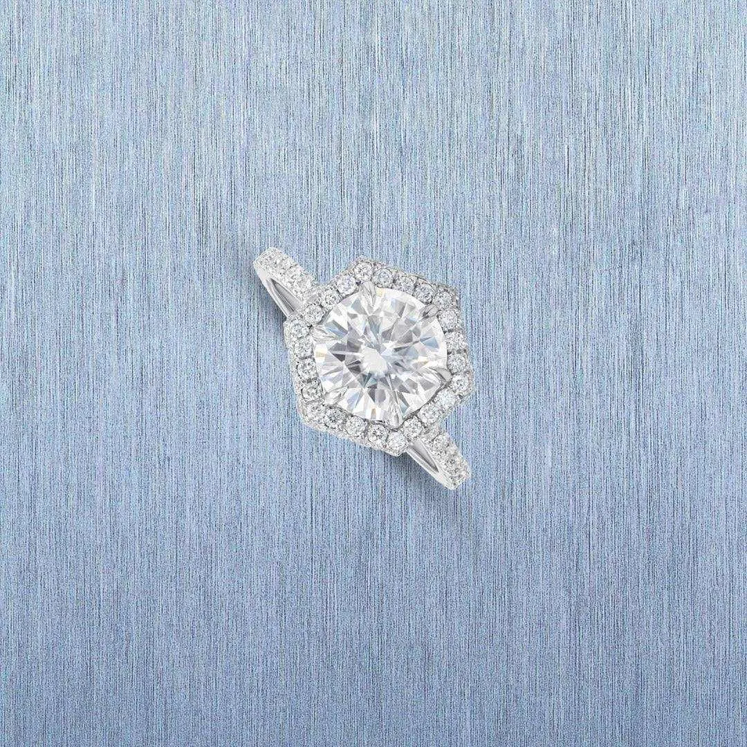 Ilana Double Edge Halo Engagement Ring