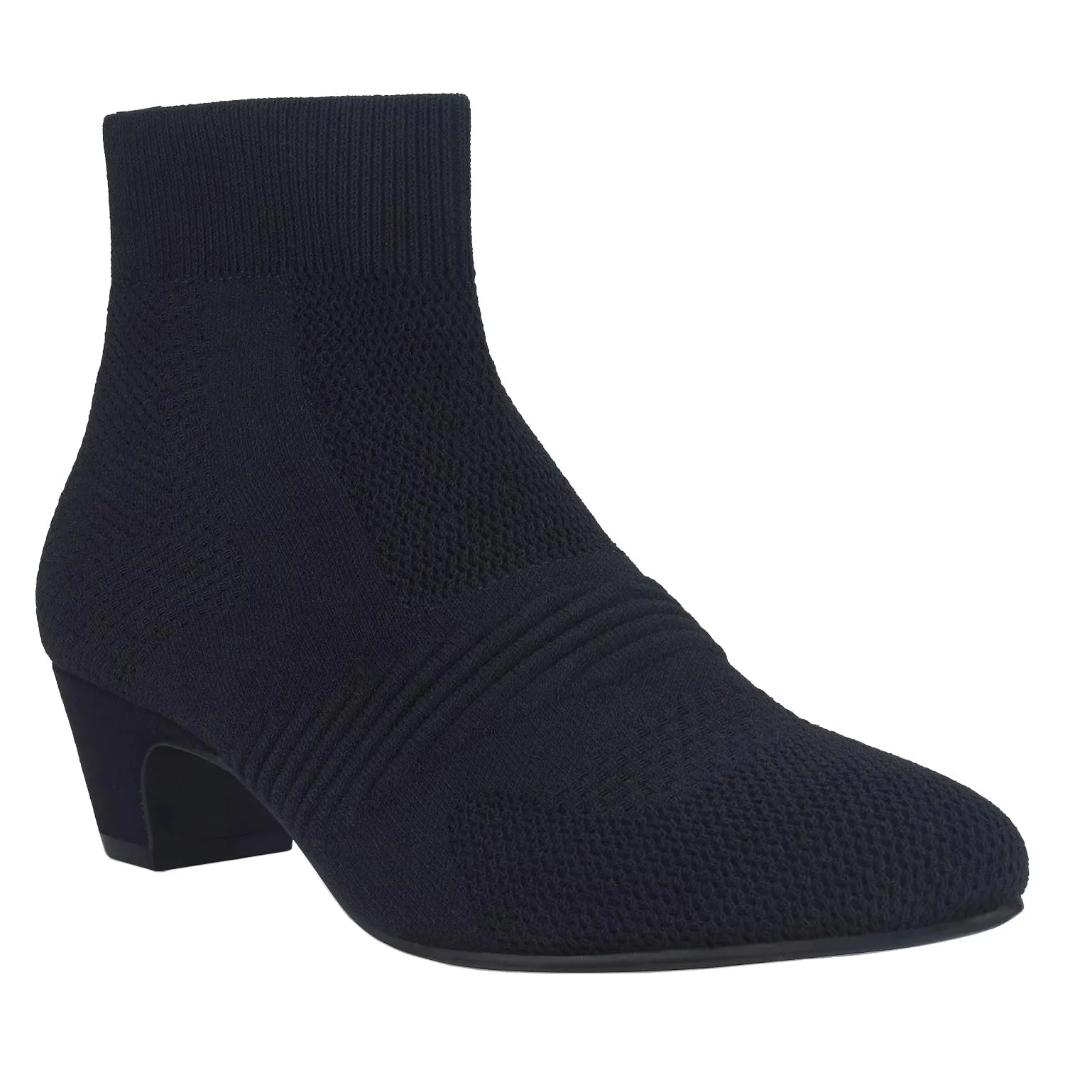 Impo Godina Stretch Knit Ankle Bootie with Memory Foam, Black