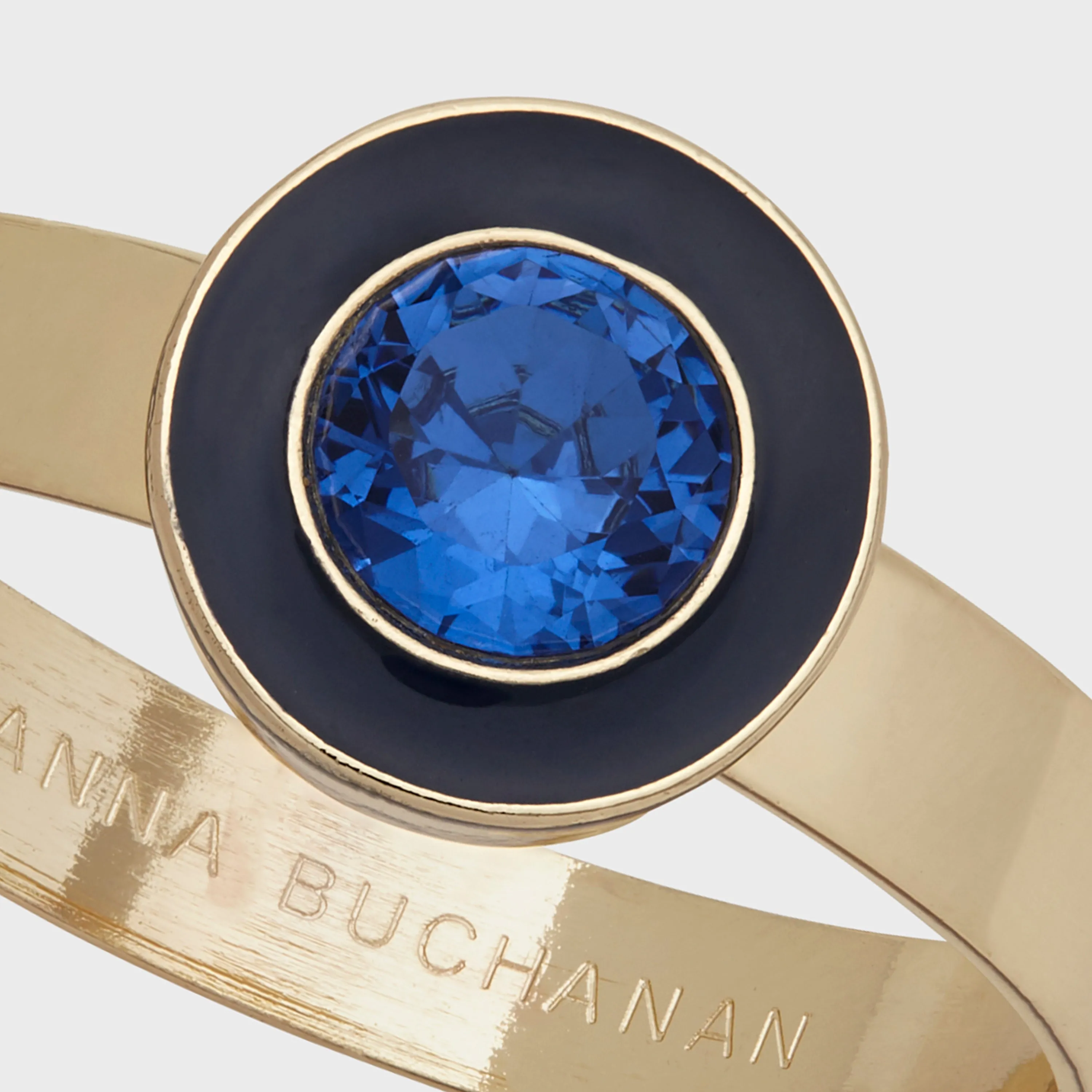 Indigo Enamel Gem Napkin Ring (set of 4)