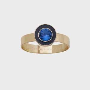 Indigo Enamel Gem Napkin Ring (set of 4)
