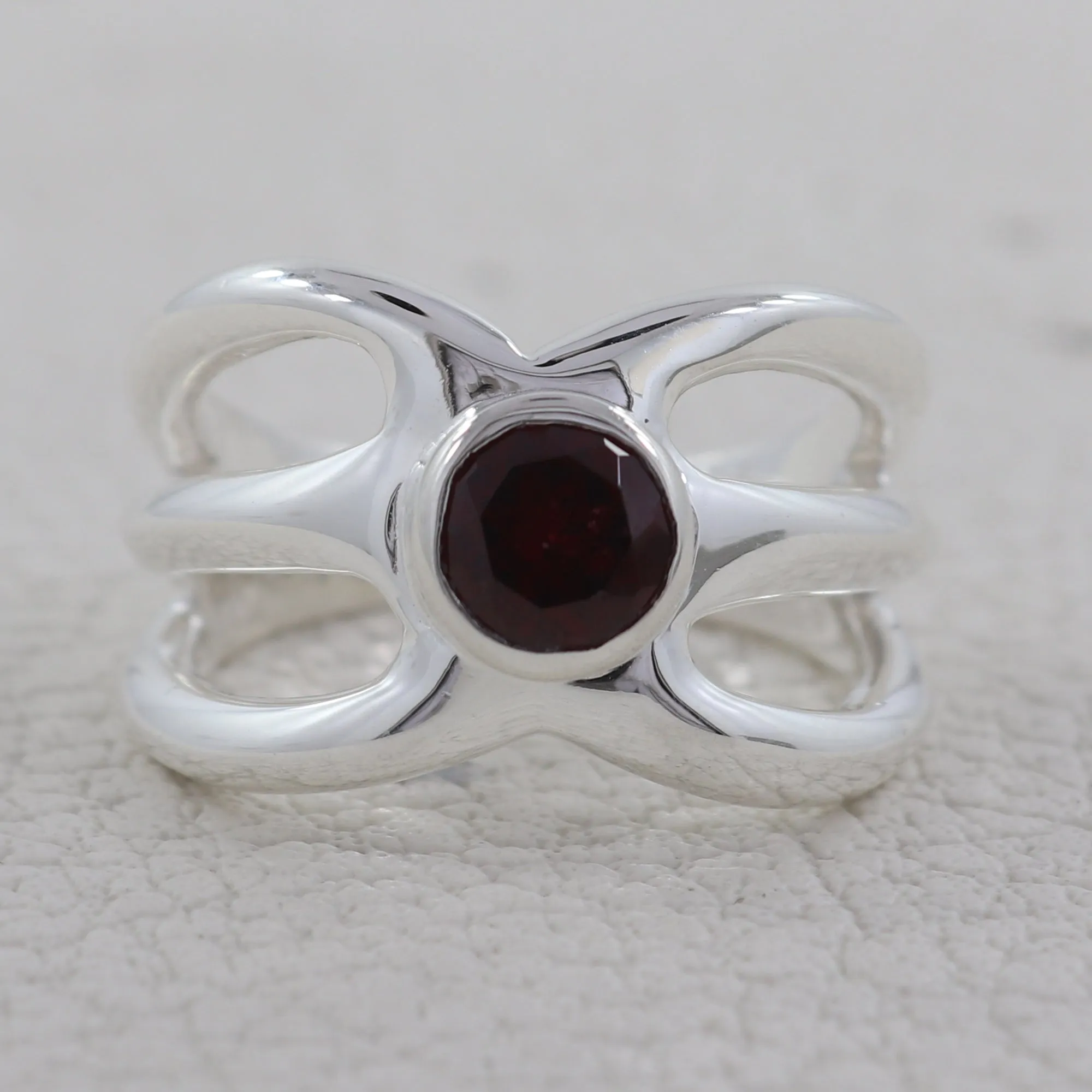 Iolite Silver Ring