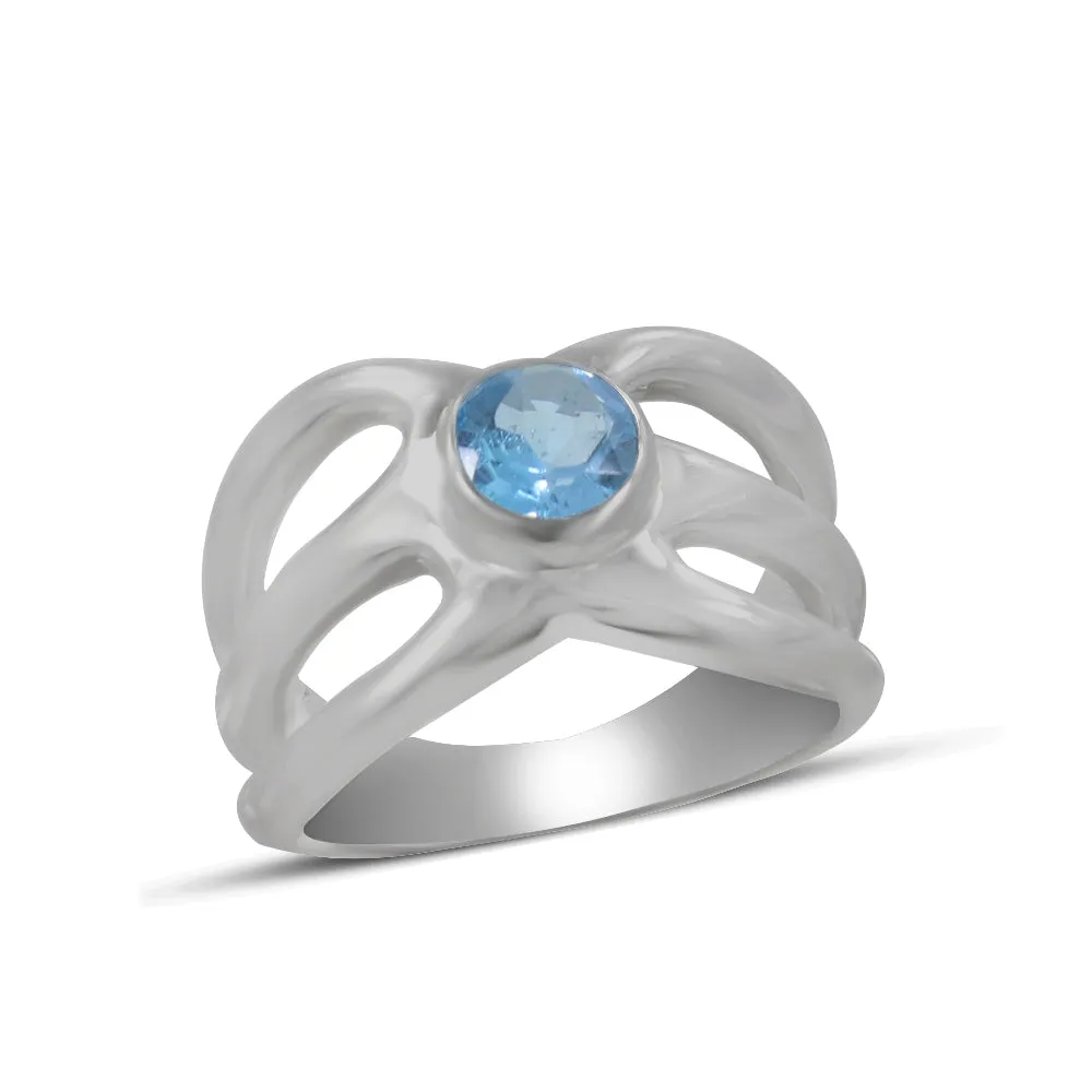 Iolite Silver Ring
