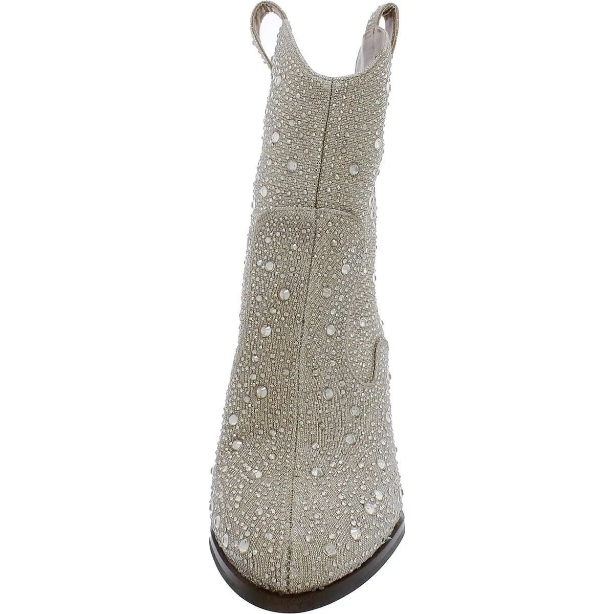 Jessica Simpson Women's Cissely Western Bootie Fashion Boot, Champagne, 5.5