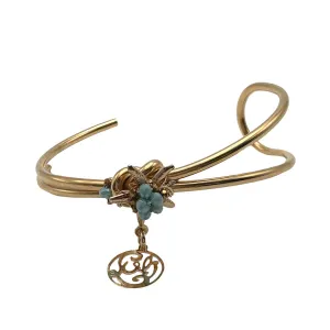 JEWELRY - Aqua And Gold Bracelet