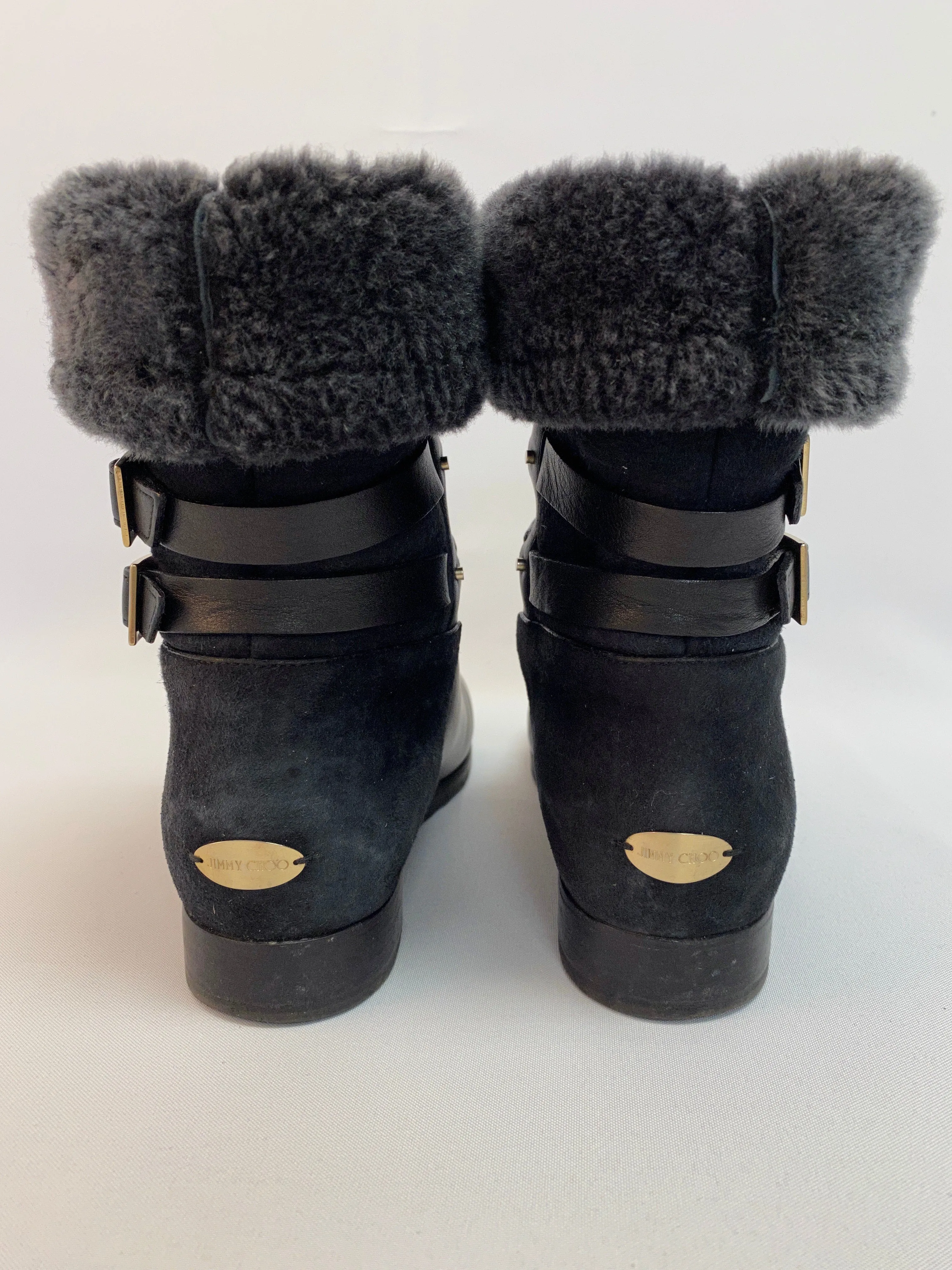 Jimmy Choo Black Shearling Bootie