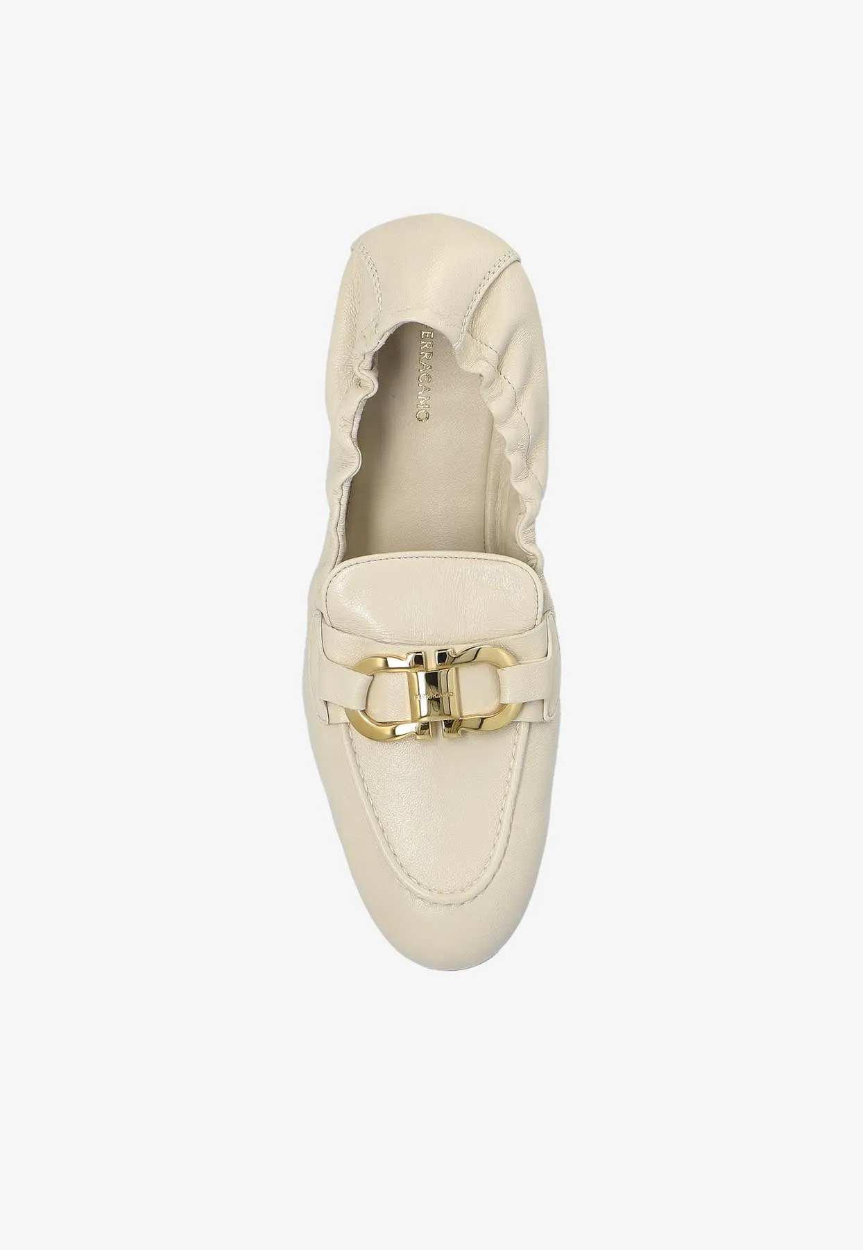 Jodie Elasticated Leather Loafers