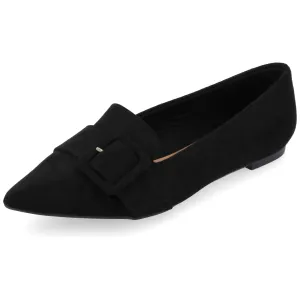 Journee Womens Audrey Slip On Pointed Toe Loafer Dress Flats
