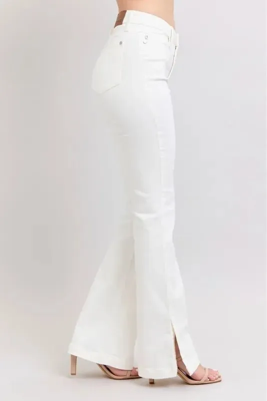 Judy Blue Full Size High Waist Side Slit Slim Bootcut Jeans Plus Size