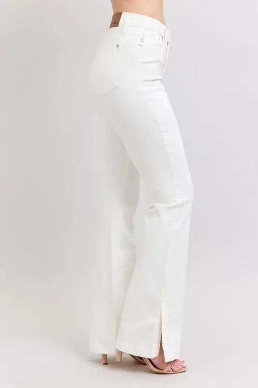 Judy Blue Full Size High Waist Side Slit Slim Bootcut Jeans Plus Size