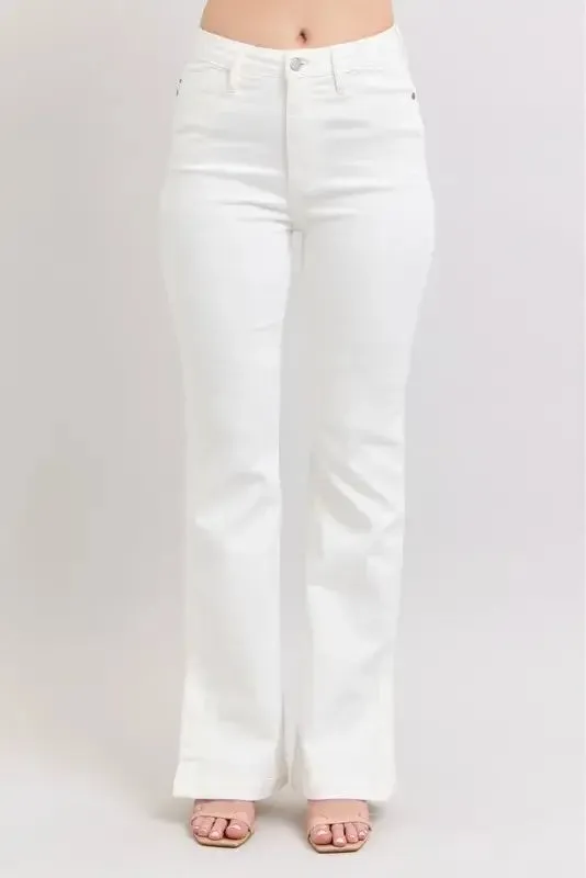 Judy Blue Full Size High Waist Side Slit Slim Bootcut Jeans Plus Size