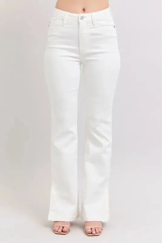 Judy Blue Full Size High Waist Side Slit Slim Bootcut Jeans Plus Size
