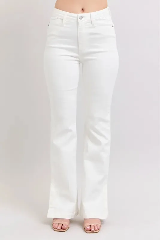 Judy Blue Full Size High Waist Side Slit Slim Bootcut Jeans Plus Size