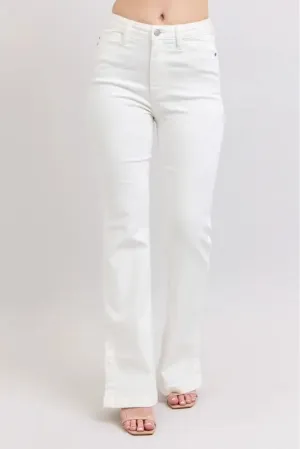 Judy Blue Full Size High Waist Side Slit Slim Bootcut Jeans Plus Size