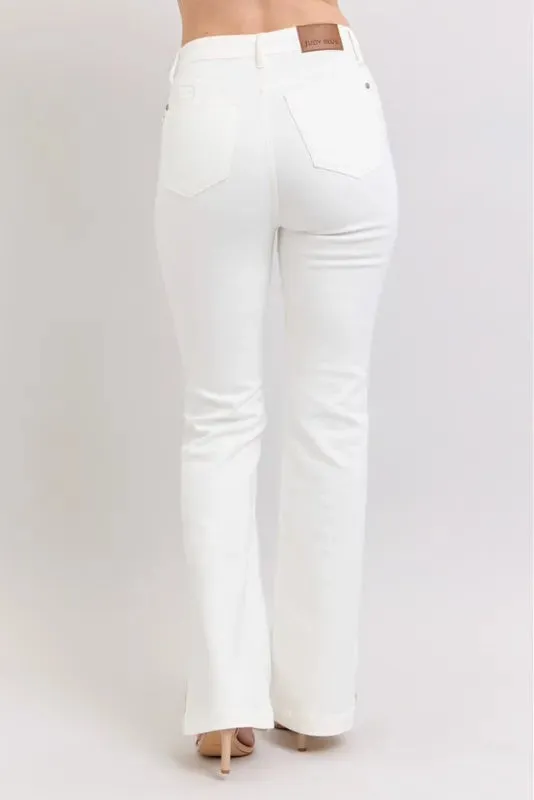 Judy Blue Full Size High Waist Side Slit Slim Bootcut Jeans Plus Size