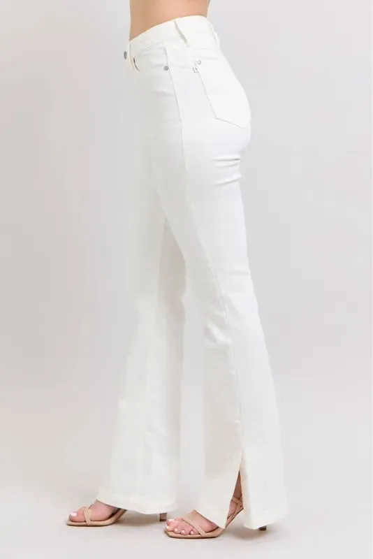 Judy Blue Full Size High Waist Side Slit Slim Bootcut Jeans Plus Size