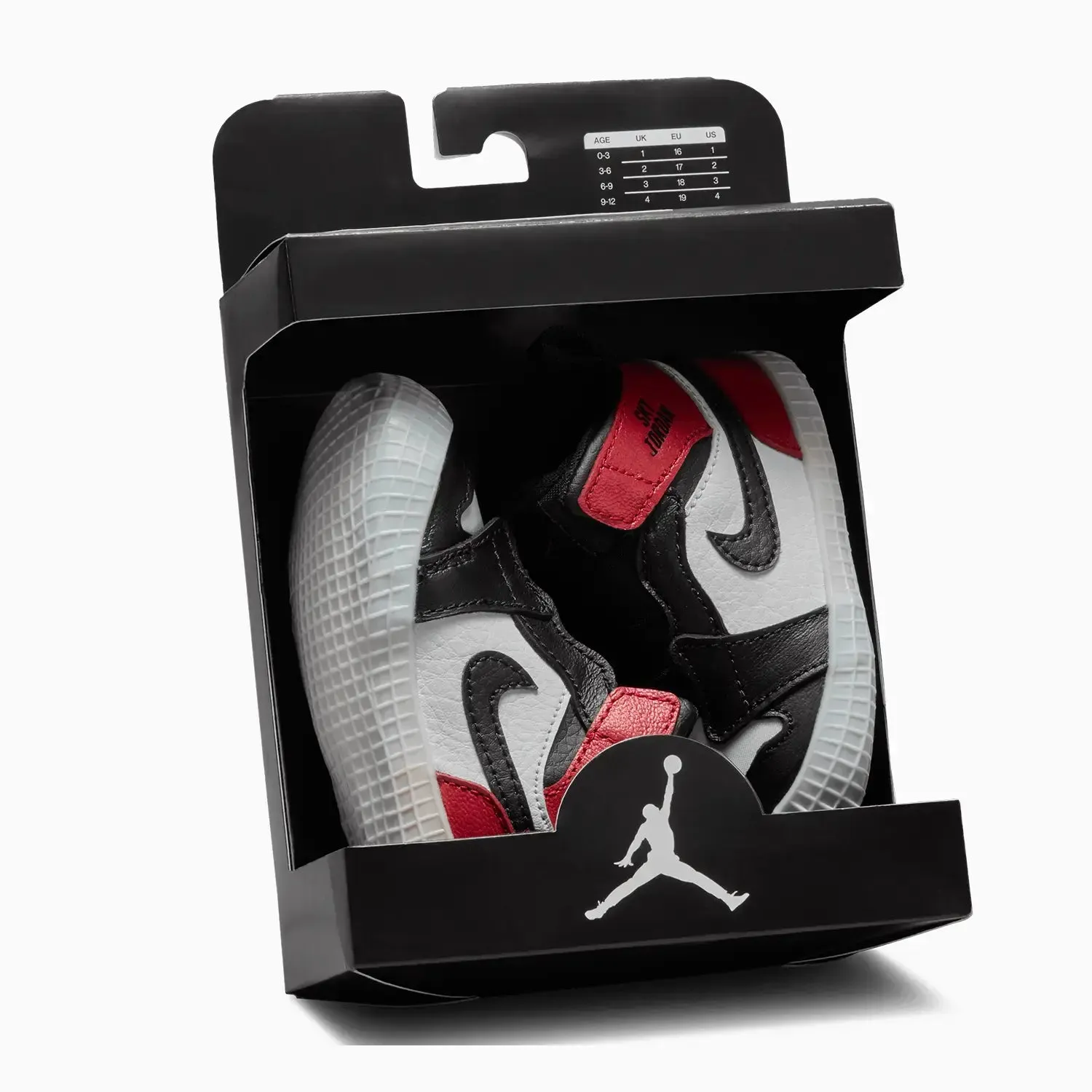 Kid's Jordan 1 Retro High OG "Black Toe Reimagined" Crib Bootie Infants