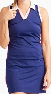 KINONA Wine and Nine Golf Dress Navy Blue
