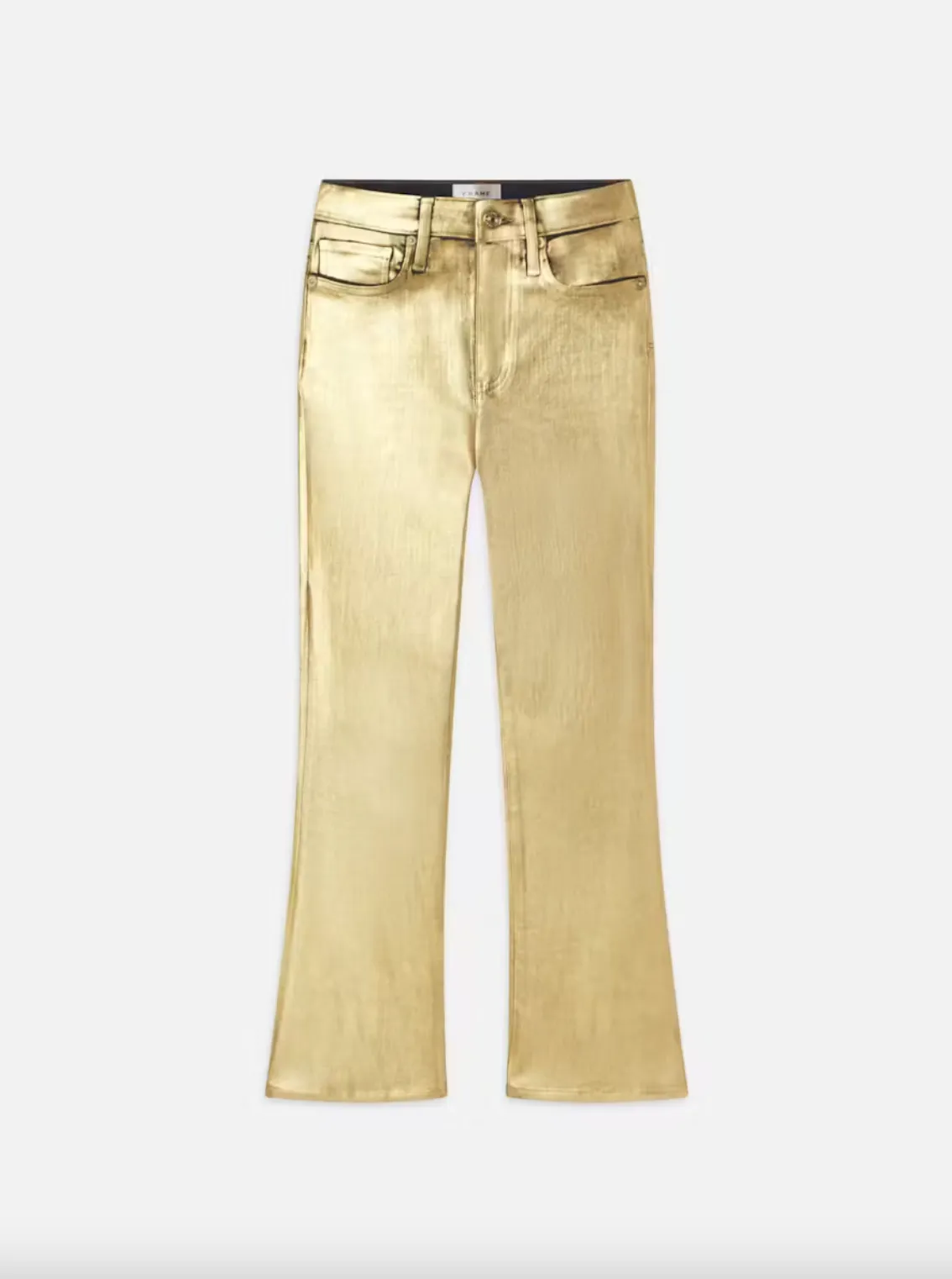 Le Crop Mini Boot - Gold Chrome