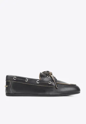 Logo Leather Loafers