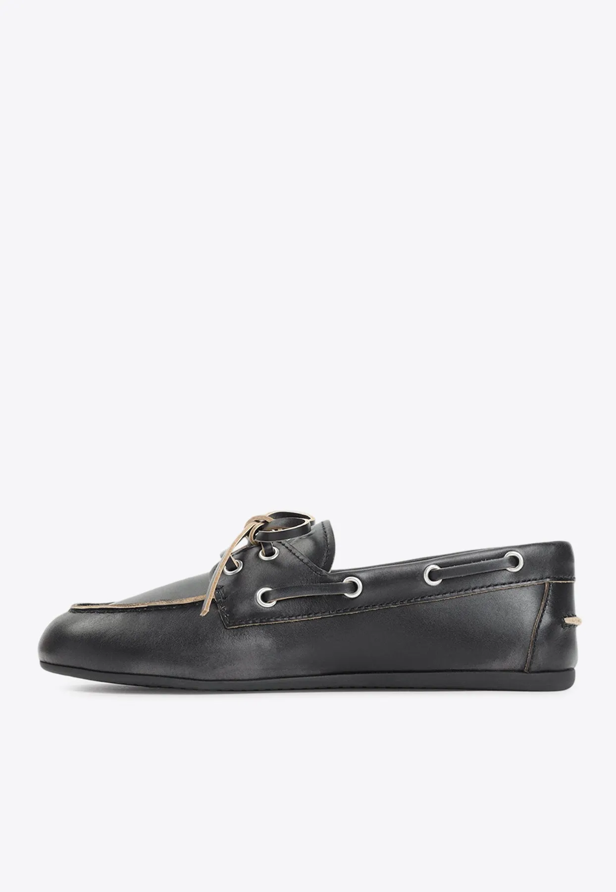 Logo Leather Loafers