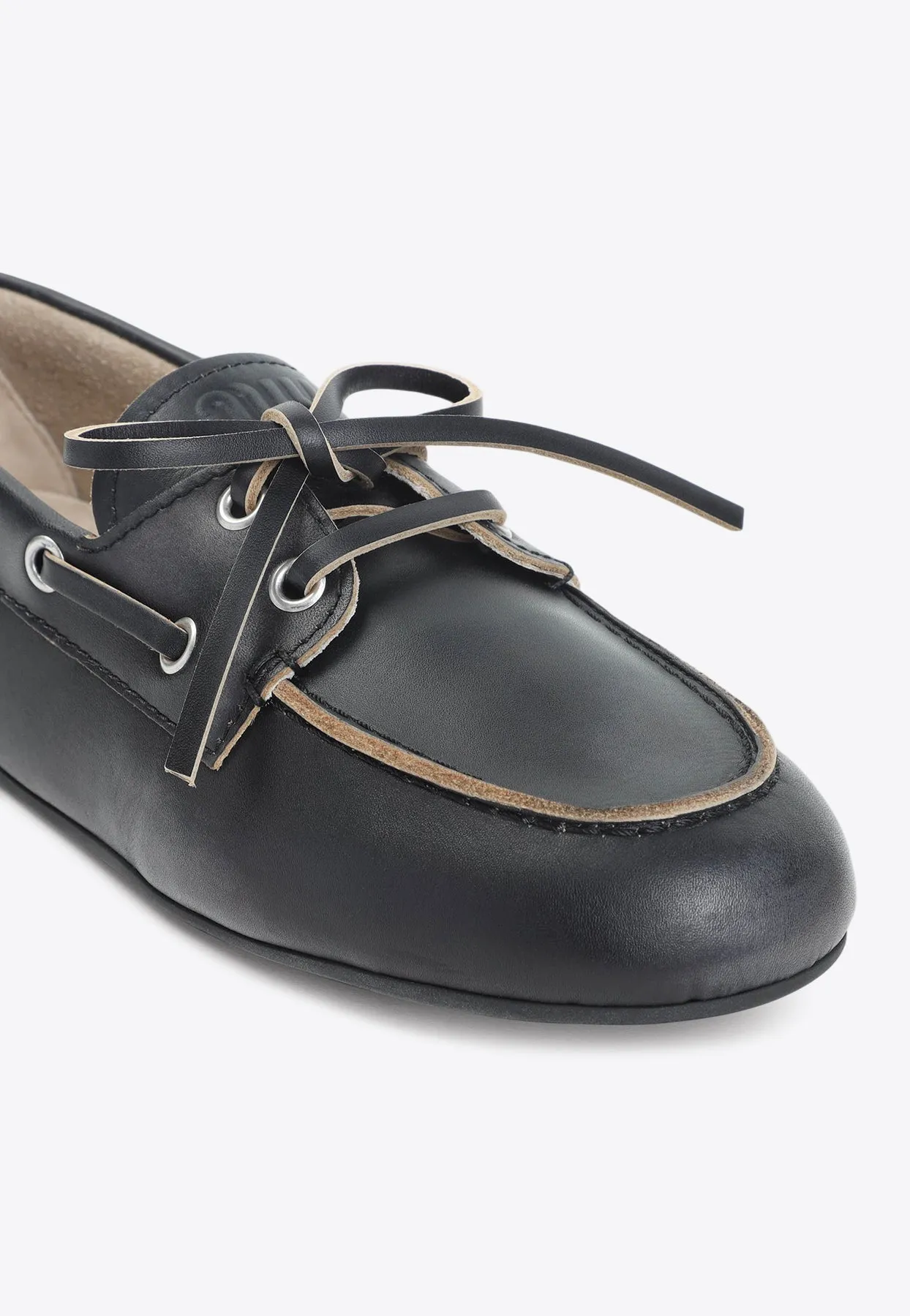 Logo Leather Loafers