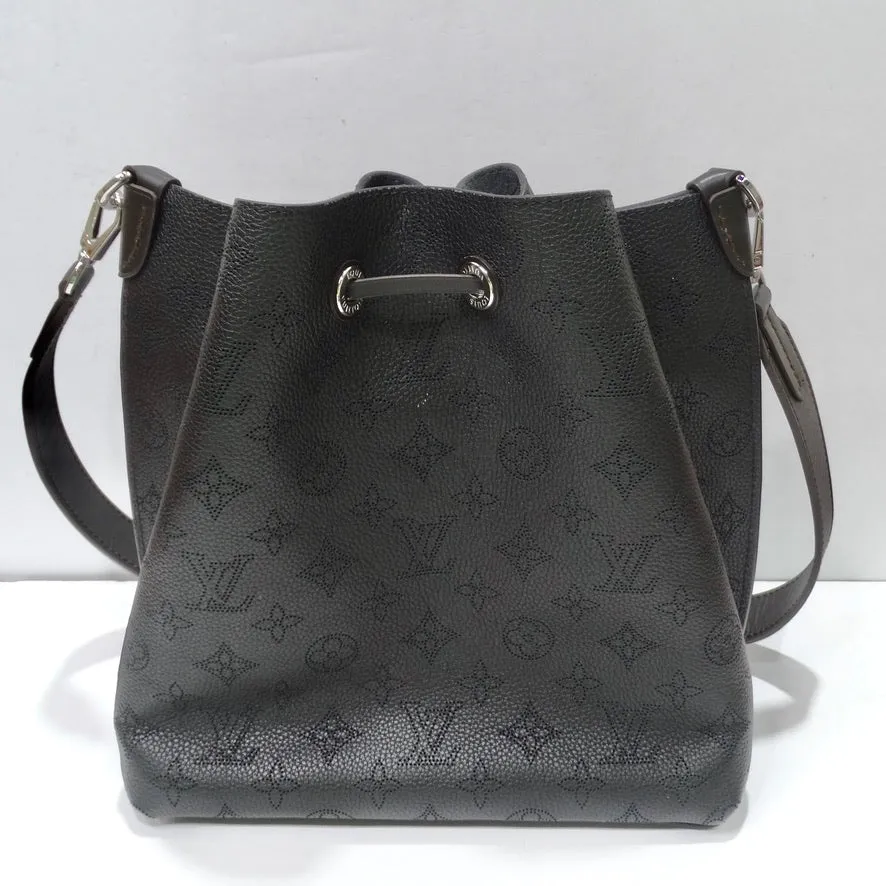 Louis Vuitton Black Monogram Mahina Muria Bag