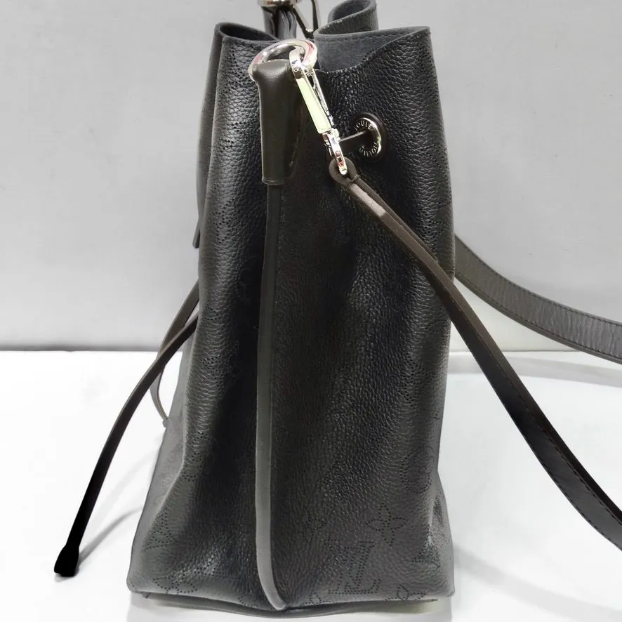 Louis Vuitton Black Monogram Mahina Muria Bag