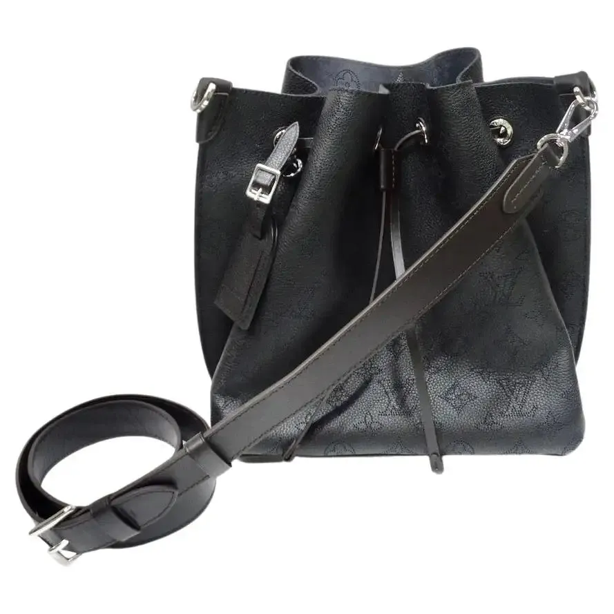 Louis Vuitton Black Monogram Mahina Muria Bag