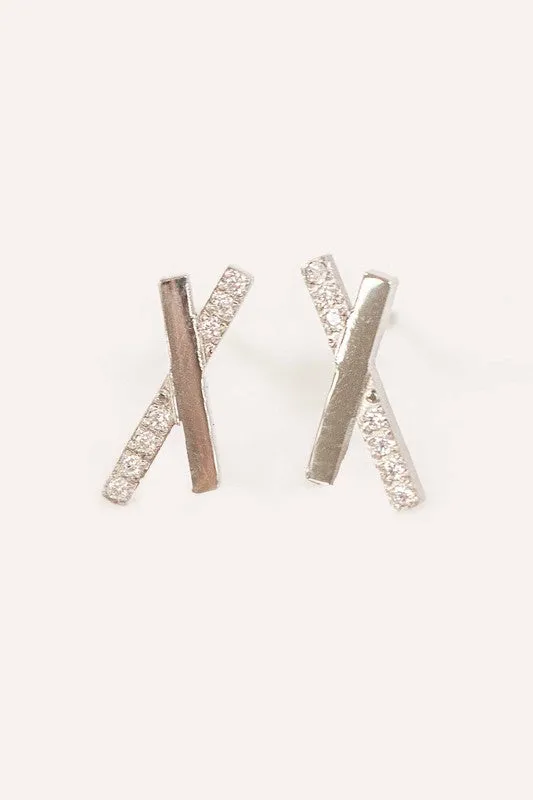 Lovoda Crossroads Stud Earrings