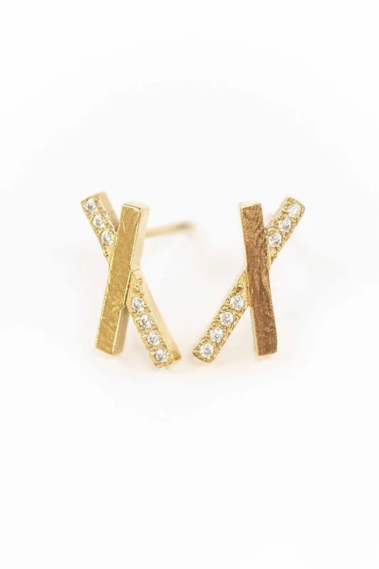 Lovoda Crossroads Stud Earrings