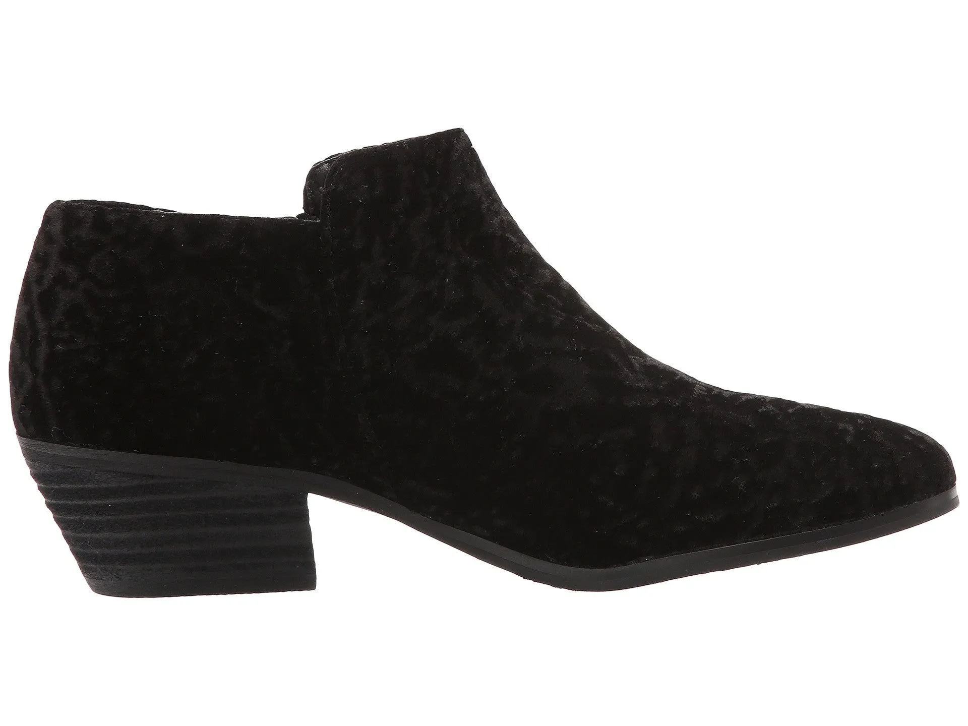Lyra Black Textured Bootie