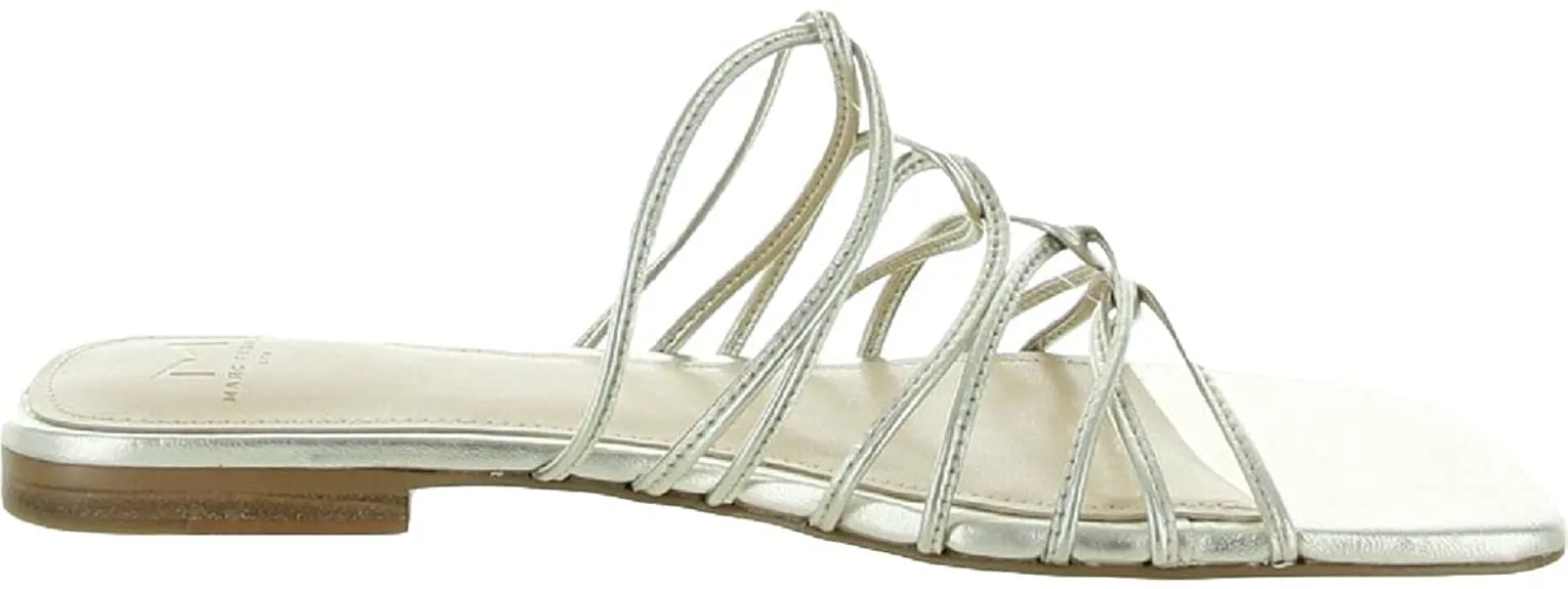 Marcio Strappy Flat Slip On Sandal 8.5 / M / Gold