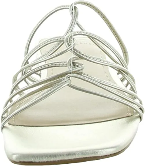 Marcio Strappy Flat Slip On Sandal 8.5 / M / Gold
