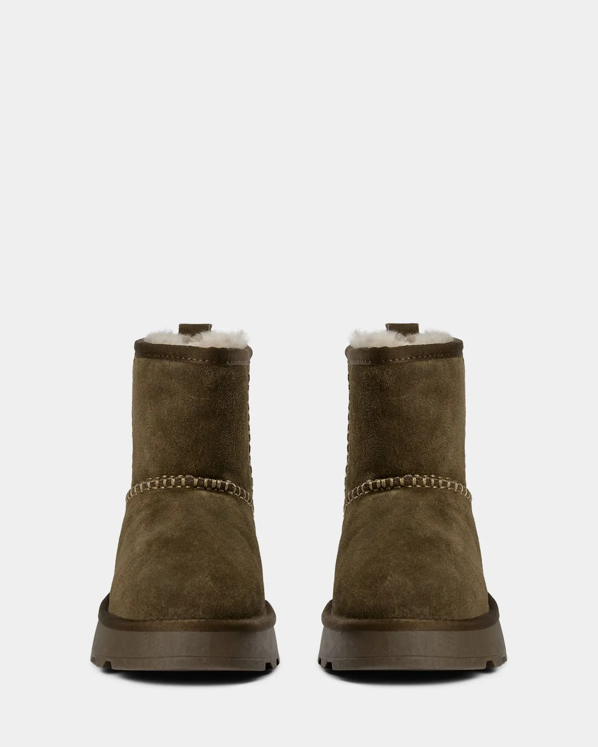 MARIESW TEDDY BOOT - Dark green