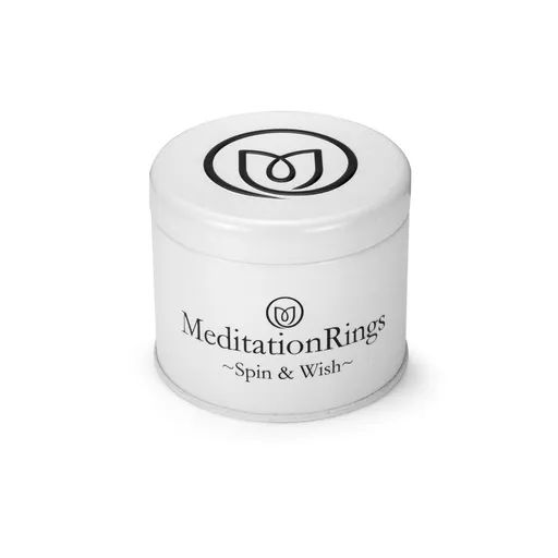 Meditation Ring Sati Sterling Silver and 9K Gold Plated Spinning Band