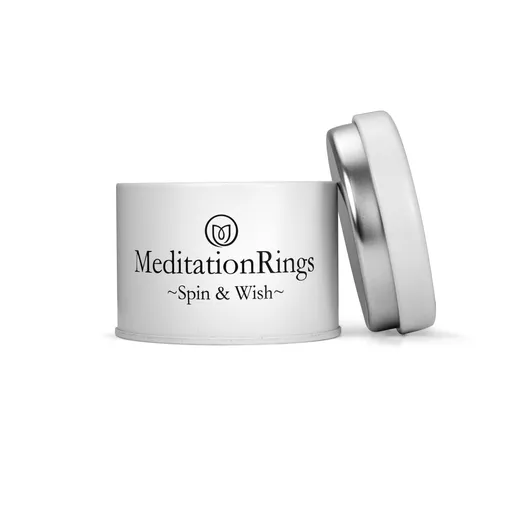 Meditation Ring Sati Sterling Silver and 9K Gold Plated Spinning Band