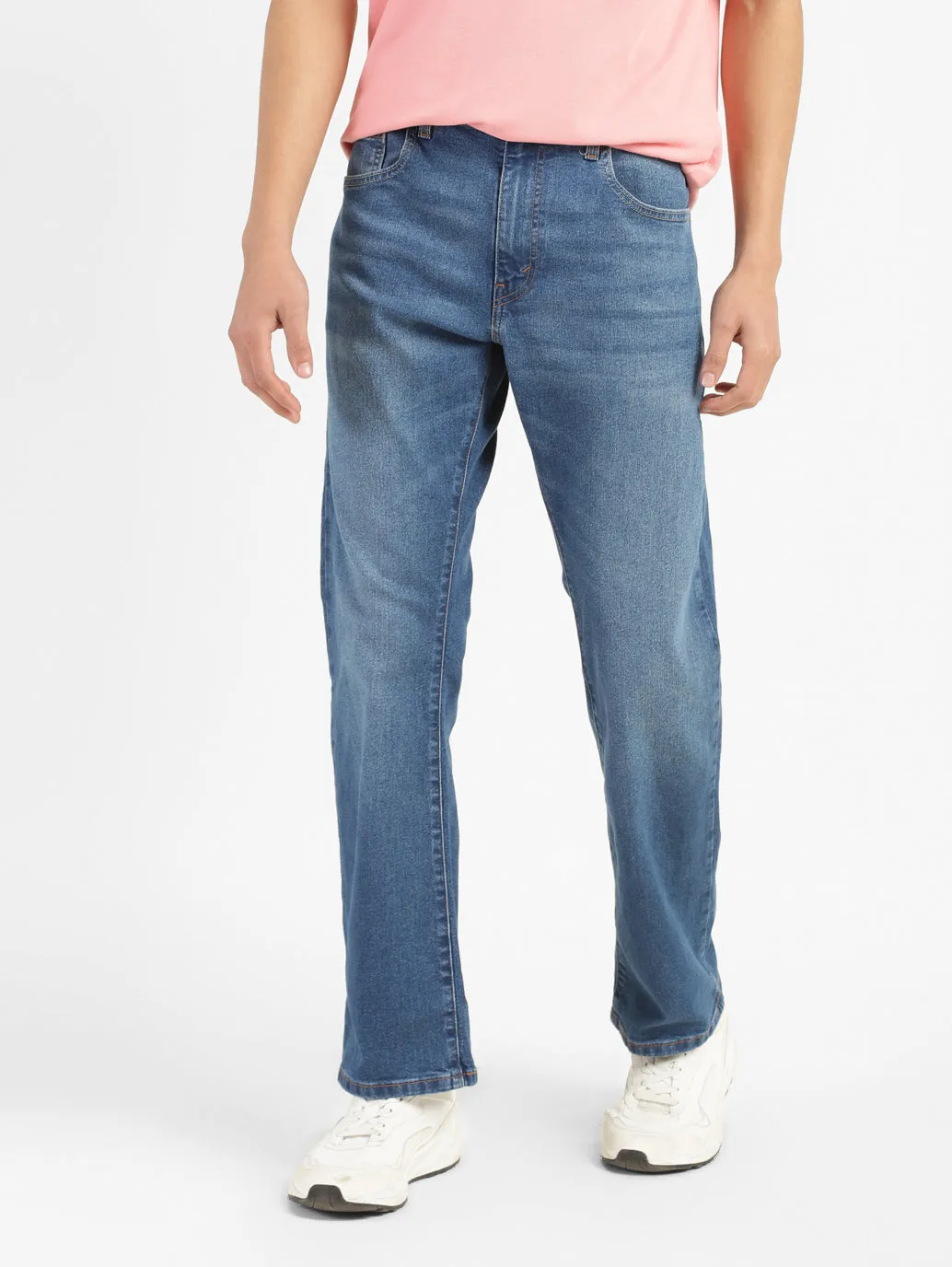 Men's 517 Blue Bootcut Fit Mid Rise Jeans