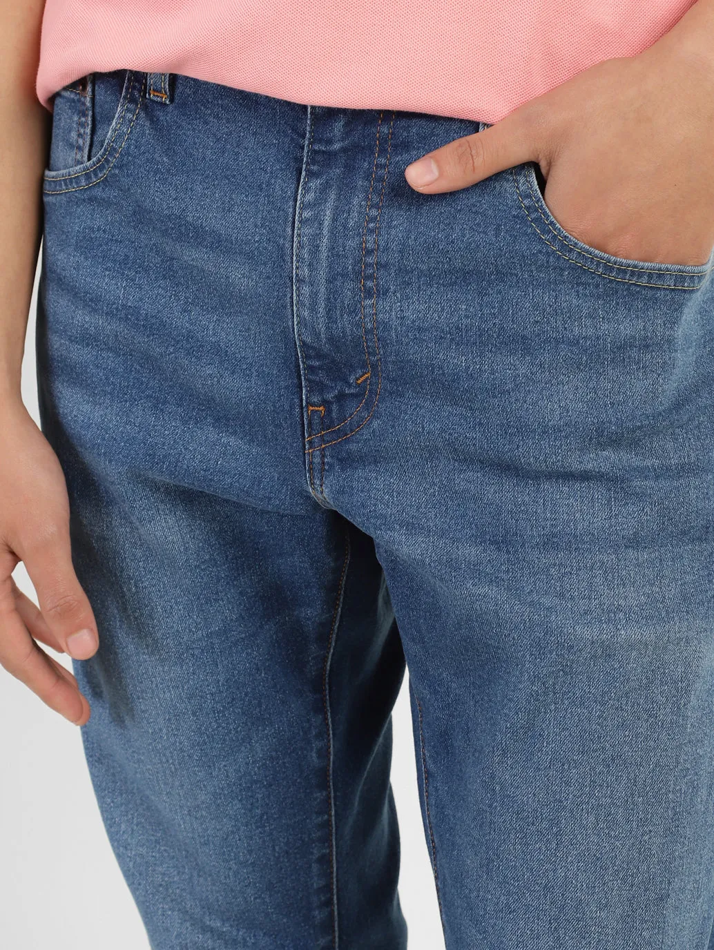 Men's 517 Blue Bootcut Fit Mid Rise Jeans
