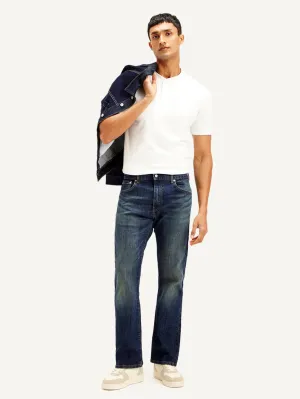 Men's 517 Dark Blue Bootcut Fit Mid Rise Jeans