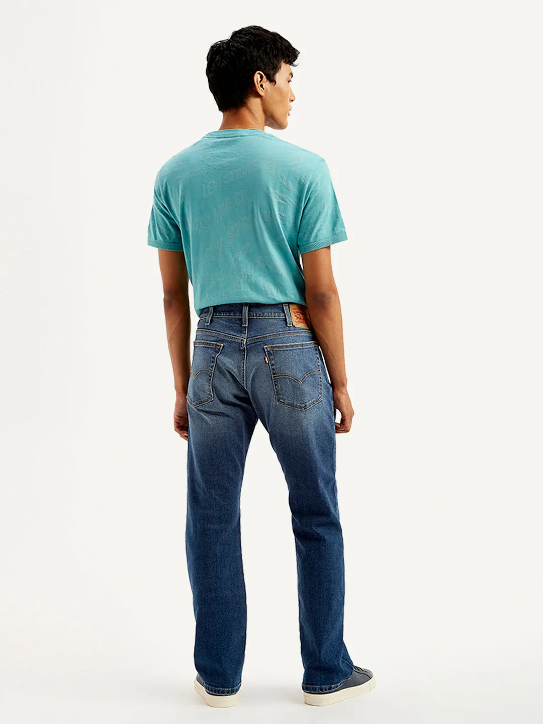 Men's 517 Dark Blue Bootcut Fit Mid Rise Jeans