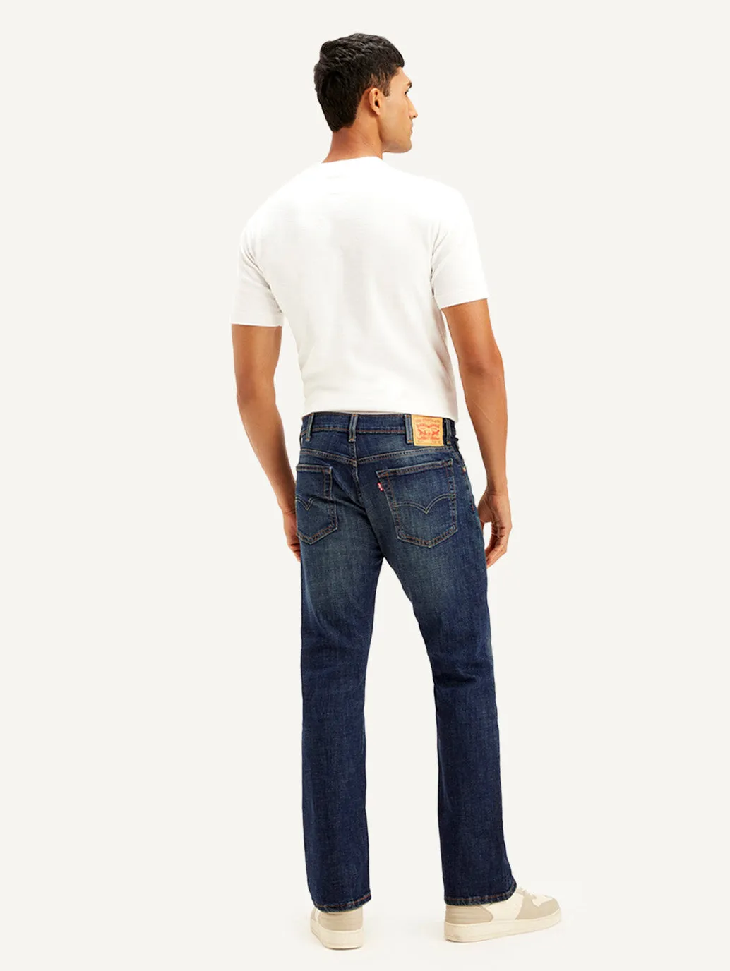 Men's 517 Dark Blue Bootcut Fit Mid Rise Jeans