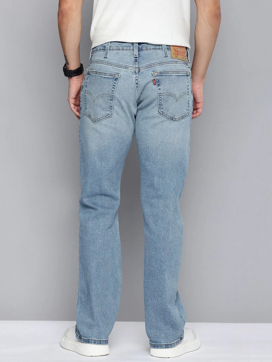 Men's 517 Light Blue Bootcut Fit Mid Rise Jeans