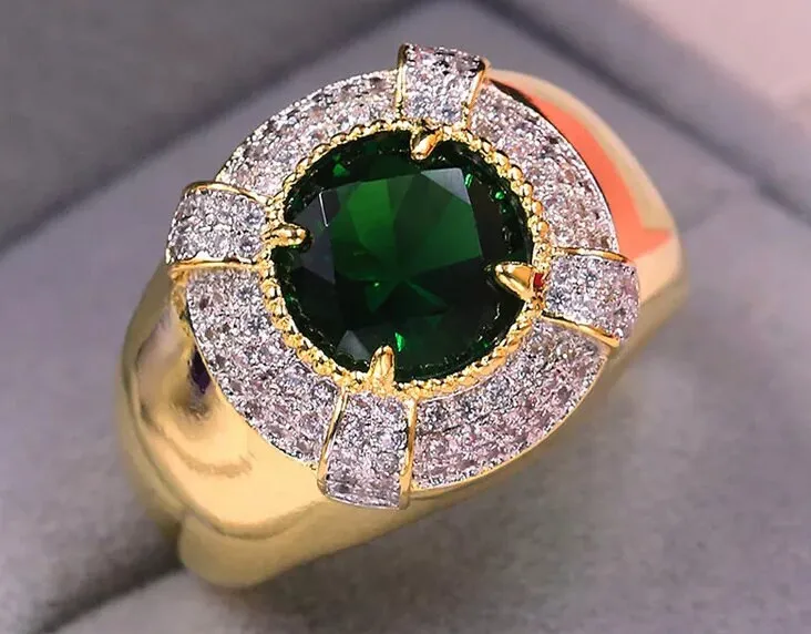 Mens Green Diamond Ring | Womens Green Diamond Ring