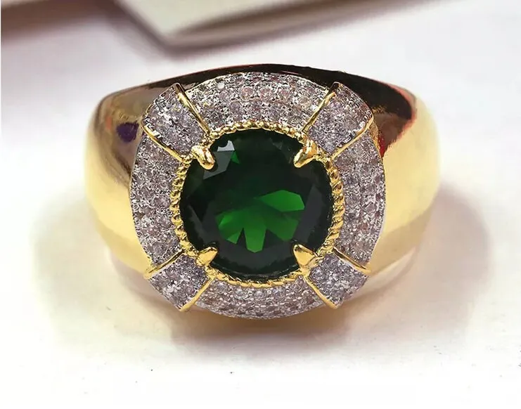 Mens Green Diamond Ring | Womens Green Diamond Ring
