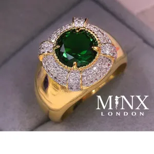 Mens Green Diamond Ring | Womens Green Diamond Ring