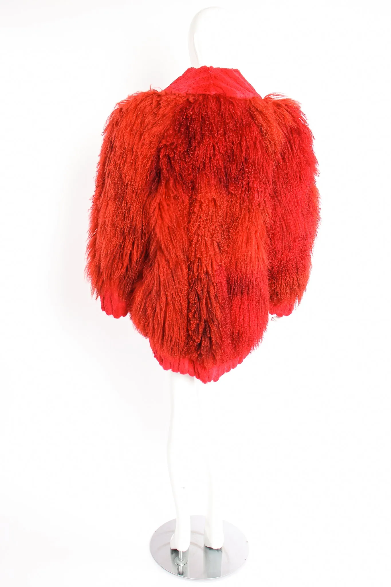 Mongolian Fur Shawl Collar Coat