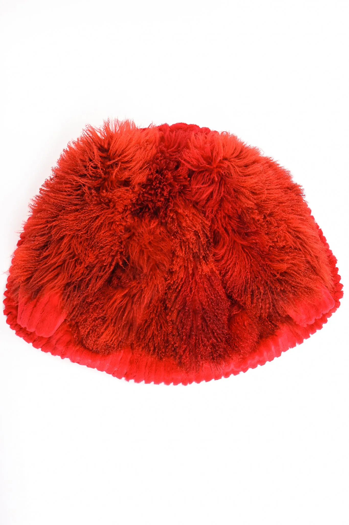 Mongolian Fur Shawl Collar Coat