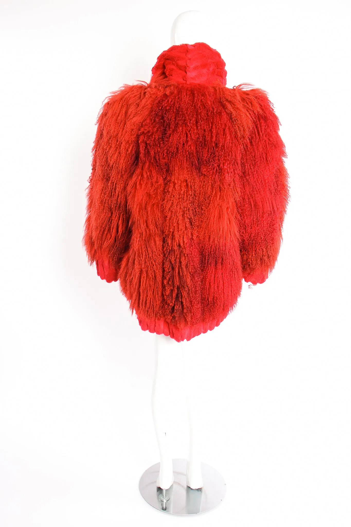 Mongolian Fur Shawl Collar Coat